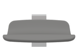 Pressalit PLUS Shower Seat 450, Fixed Height Grey (R7404112)