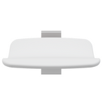 Pressalit PLUS Shower Seat 450, Fixed Height White (R7404000)