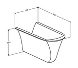 Pressalit SELECT installation cover R2057 detail