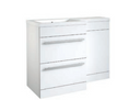 Kartell K-VIT Matrix 2 Drawer L-Shaped Furniture Pack 1100mm, Left Hand - White Gloss