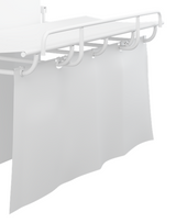 Pressalit splash curtain fitted to an SCT 1000 shower change table