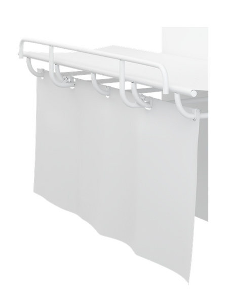 Pressalit white splash curtain for SCT 1000