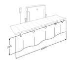 Pressalit SCT 1000 splash curtain detail