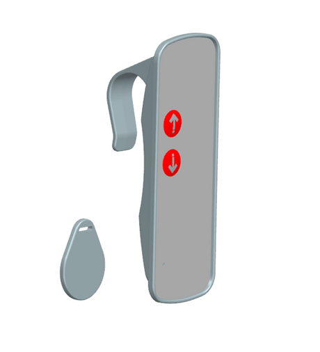 Pressalit wireless remote control for shower change tables
