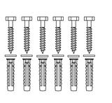 Pressalit mounting kit V8608