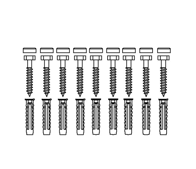 Pressalit mounting kit V8611