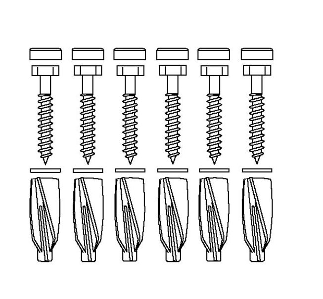 Pressalit mounting kit V8658