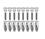 Pressalit Mounting Kit for Aerated Concrete Wall – Choice of Kit (V8598, V8652–V8670)