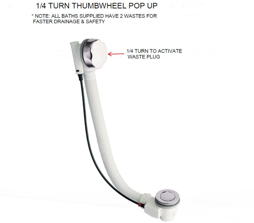 AKW Blakemere Deep Soaker Walk In Bath 1210x650mm Left Hand (11-BLALH)