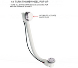 AKW Blakemere Deep Soaker Walk In Bath 1210x650mm Left Hand (11-BLALH)