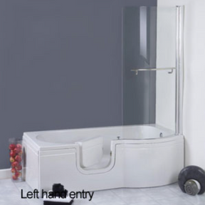 AKW Brereton P Shaped Walk In Shower Bath, photo 5