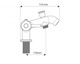 AKW Thermostatic Peg Lever Bath Shower Mixer Tap, photo 4