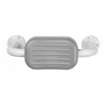 AKW Padded Toilet Back Rest Rail – White, Grey or Blue