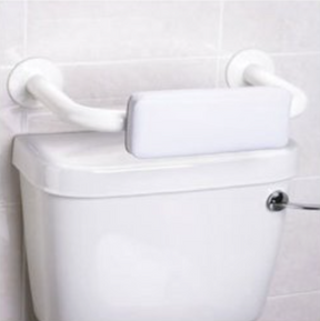 AKW Padded Toilet Back Rest Rail – White, Grey or Blue, photo 3