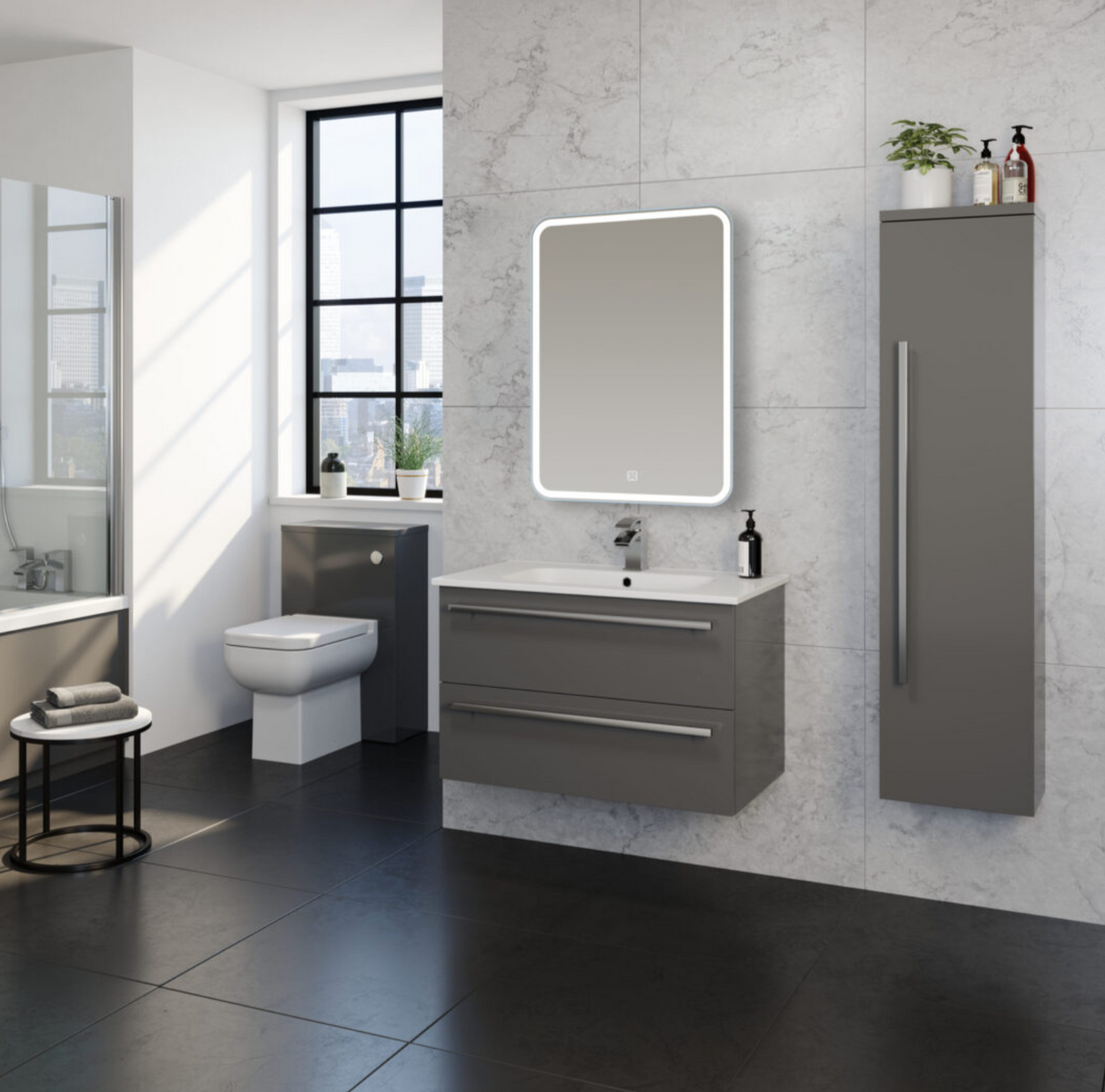 Kartell K-VIT Alder LED Mirror-Chrome (AL5070)(AL6080)