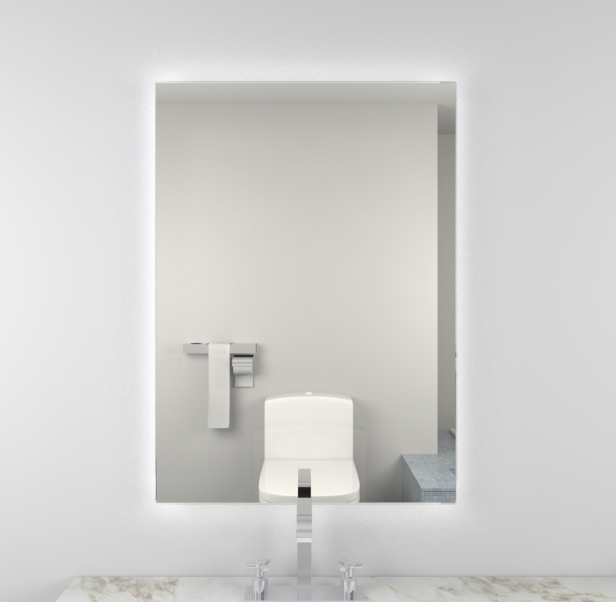 Kartell K-VIT Como 500x700mm LED Mirror-Chrome (CO5070)