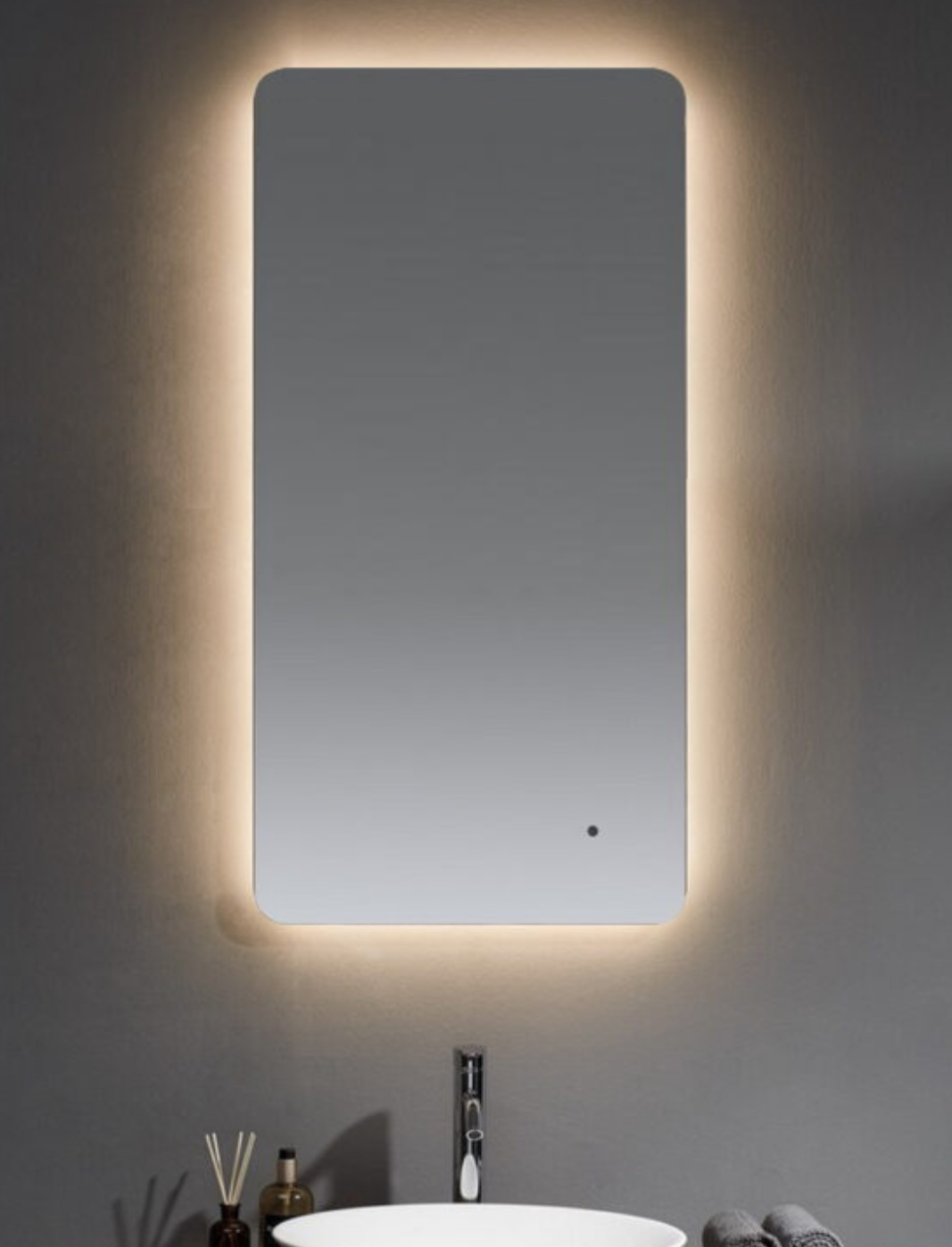 Kartell K-VIT Calcot 600x1200mm Rounded Edge Back Lit Mirror