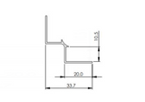 AKW Alveo PVC Wall Panel Profiles 2500mm Satin Aluminium – Choice of Profile, photo 2
