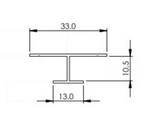 AKW Alveo PVC Wall Panel Profiles 2500mm Satin Aluminium – Choice of Profile, photo 6