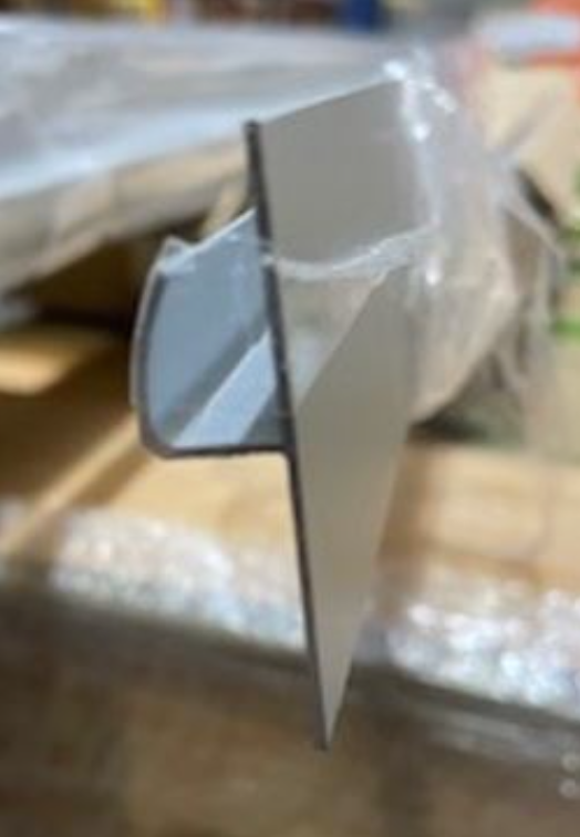 AKW Alveo PVC Wall Panel Profiles 2500mm Satin Aluminium – Choice of Profile, photo 11