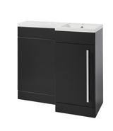 Kartell K-VIT Matrix Right Handed L-Shaped Single Door Furniture Pack 900mm Storm Grey Gloss or White Gloss (MAT900PACK-RH)