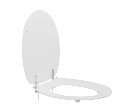 Pressalit Colani toilet seat with cover, white