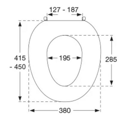 Pressalit Colani toilet seat without cover – view 3