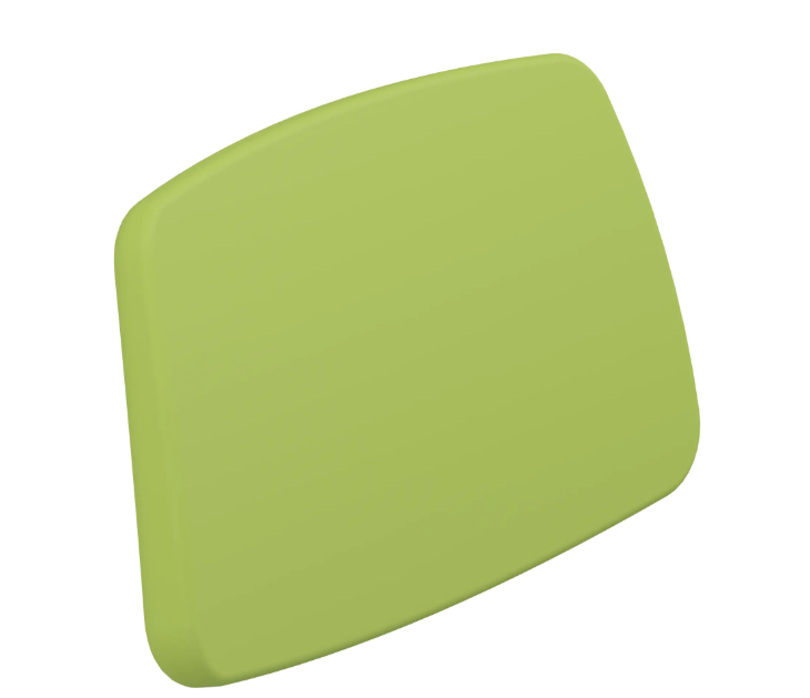 Pressalit PLUS backrest for SELECT toilet lifter – Fixed, Lime Green