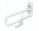 AKW 1800 Series Hinged Hairpin Folding Support Grab Rail 32mm White (01810WH)