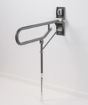 AKW 1800 Series Fold Up Toilet Support Rail – With or Without Leg, Choice of Colour, photo 6