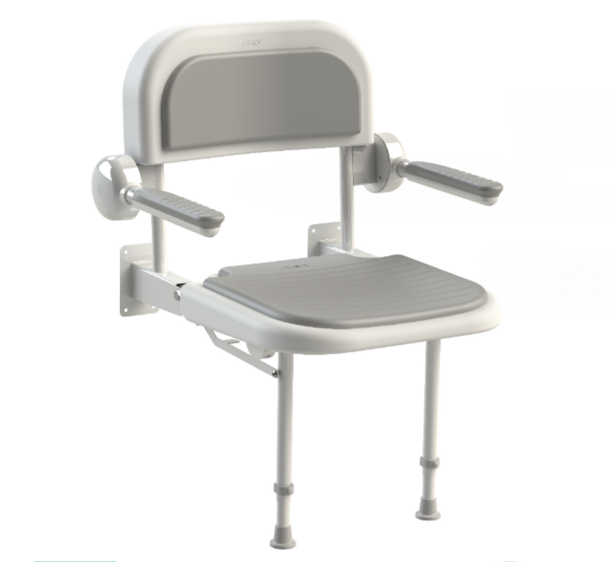 AKW 3000 Series Shower Seat with Grey Padded Back and Arms (03131P)