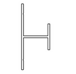 AKW Marlbrook H-Section Profile for Wall Panels – Aluminium or PVC