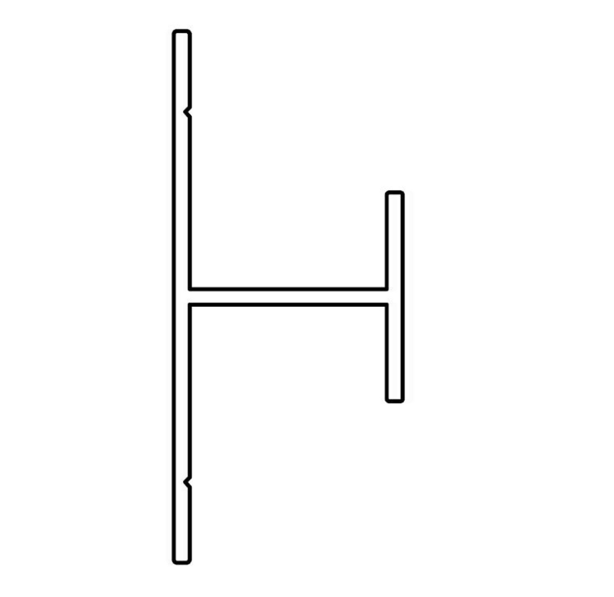 AKW Marlbrook H-Section Profile for Wall Panels – Aluminium or PVC