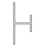 AKW Marlbrook H-Section Profile for Wall Panels – Aluminium or PVC