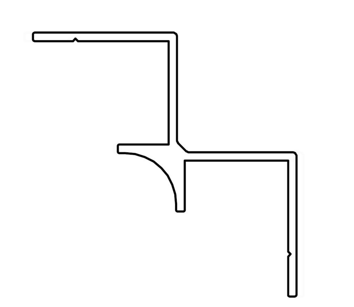 AKW Marlbrook Internal Corner Profile for Wall Panels – Aluminium or PVC