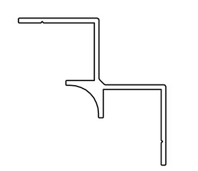 AKW Marlbrook Internal Corner Profile for Wall Panels – Aluminium or PVC