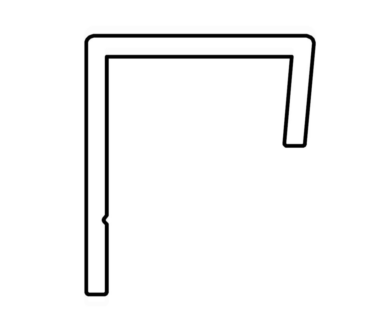 AKW Marlbrook Square Edging Strip End Cap for Wall Panels – Aluminium or PVC, photo 2