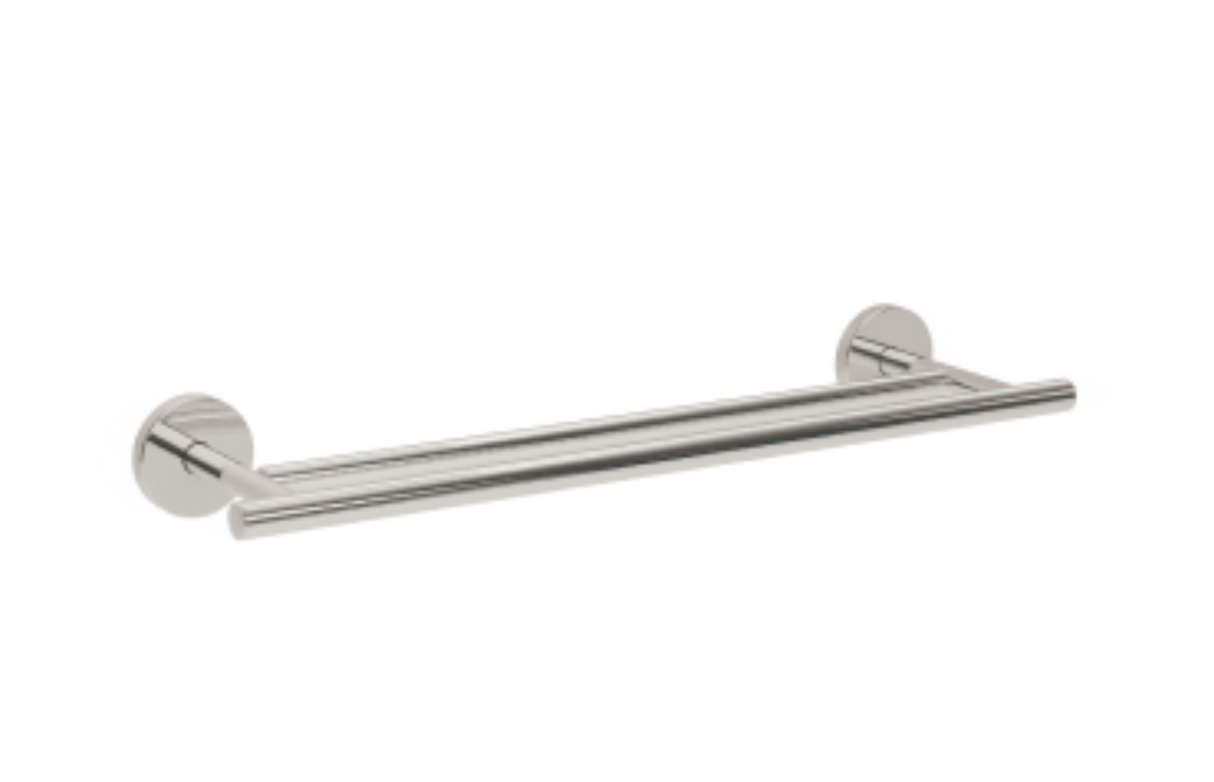AKW Double Towel Rail 750mm - Stainless Steel 19mm (03SS-TOW750)