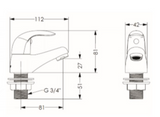 AKW Denova Lever Bath Taps (Pair) – Chrome (30814)