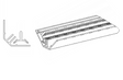 AKW Origins Two-Piece Internal Corner Profile for 11mm Wall Panels – Choice of Finish