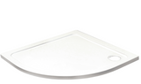 Kartell K-VIT 1200 x 900mm Offset Quadrant Low Profile Shower Tray-Right or Left Hand (UNQR1209)(UNQL1209)