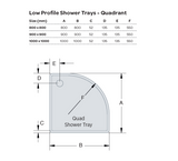 Kartell K-VIT 900mm Quadrant Anti Slip Shower Tray (UNAS900Q)