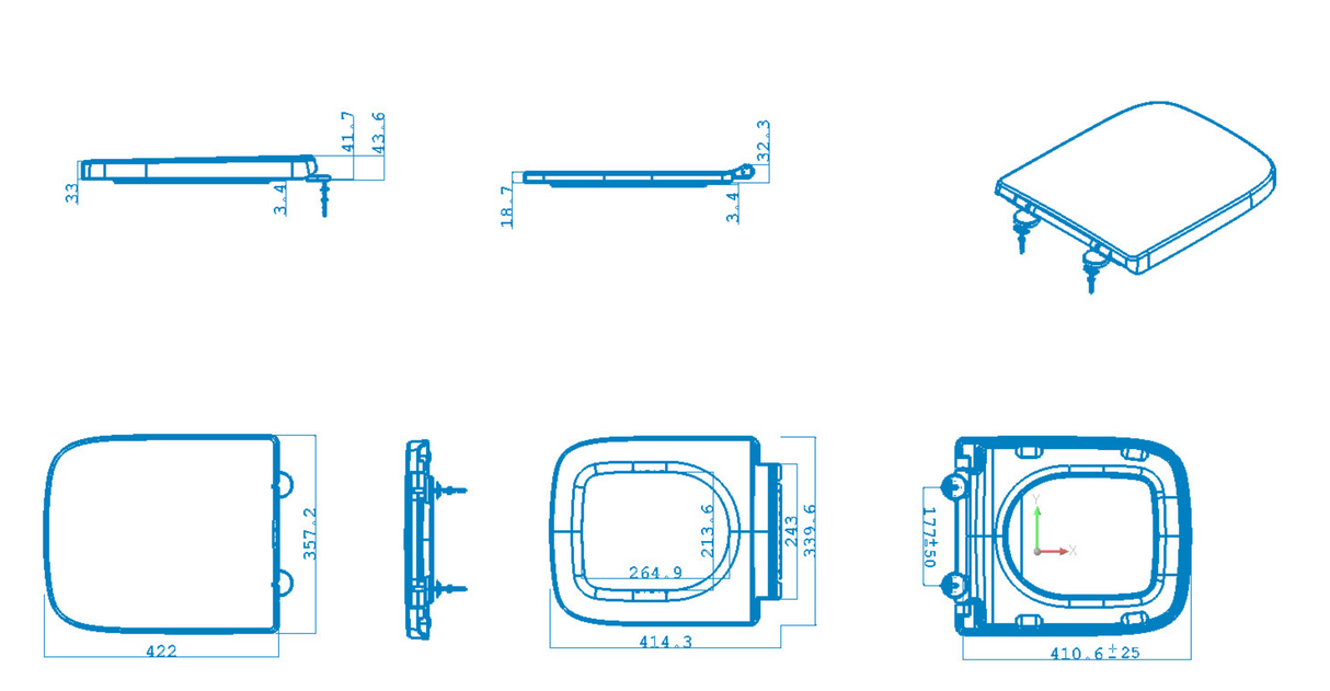 Kartell K-VIT Korsika Soft Close Seat – (POT667KO)