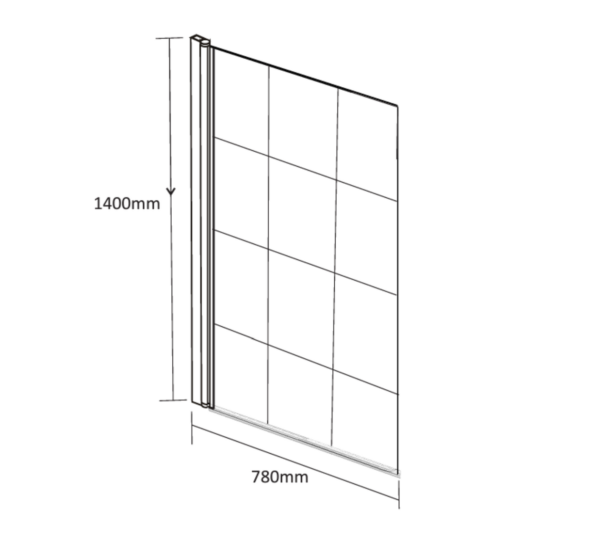 Kartell K-VIT Krit Bath Screen (KRI-SS)