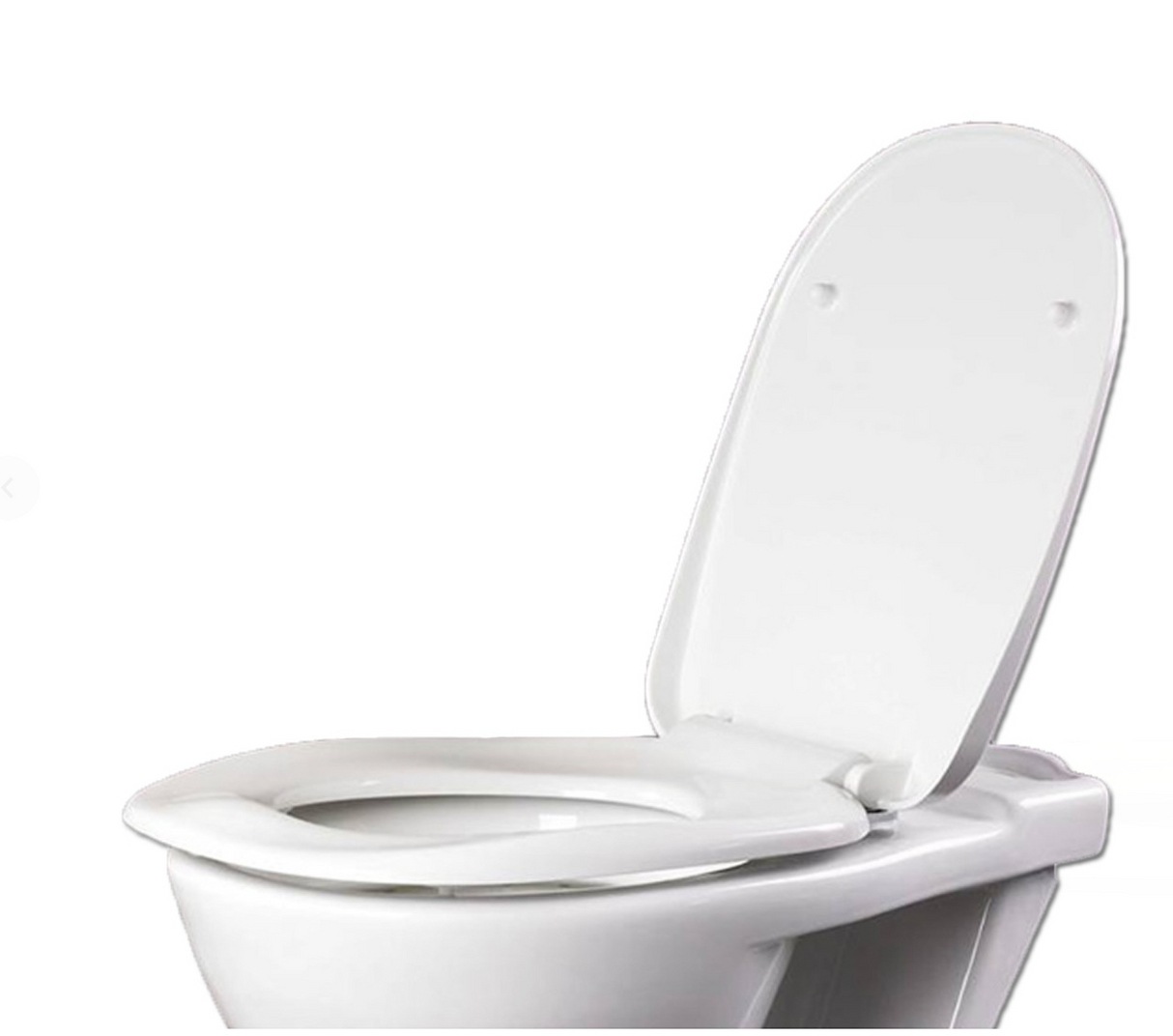 AKW White Ergonomic Toilet Seat with Lid (23122)