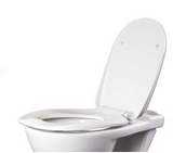 AKW White Ergonomic Toilet Seat with Lid (23122)