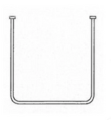 AKW U Shaped Shower Curtain Rail, photo 2