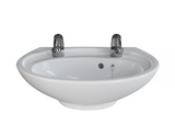 AKW Livenza Plus Sanitaryware Washbasin 550mm 2 Tap Hole (23194)