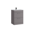 Kartell K-VIT Dove 600mm 2 Drawer Floor Standing Unit with Ceramic Basin (DOV600FSDR)