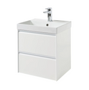 Kartell K-VIT Moon 500mm 2 Drawer Wall Mounted Unit with Ceramic Basin (MOON500WM)